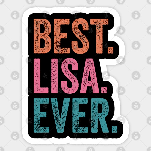 Best Lisa Ever Sticker by TeeTypo